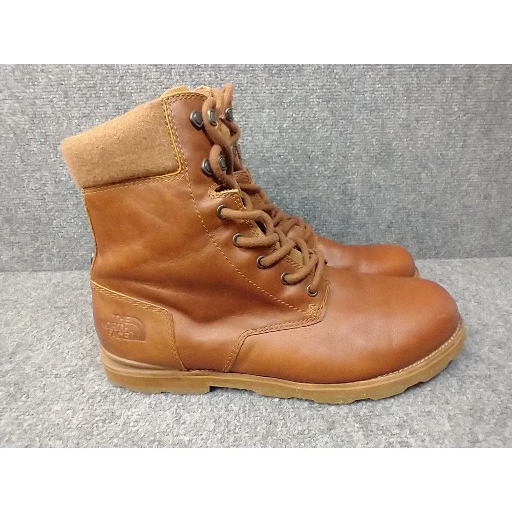 The North Face Bridgeton Mens 11 Brown Leather Work Boots PrimaLoft Primaloft